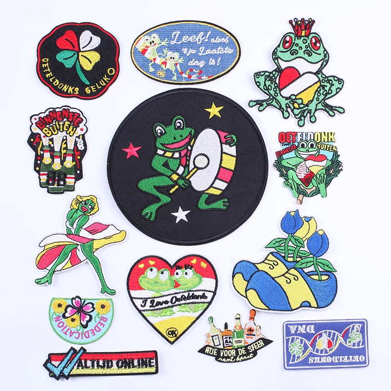 

Iron on Patches for Clothes Ironing Patches Letters Clothing Stickers Embroidery Patch Sewing Diy Oeteldonk Applique Stripes I