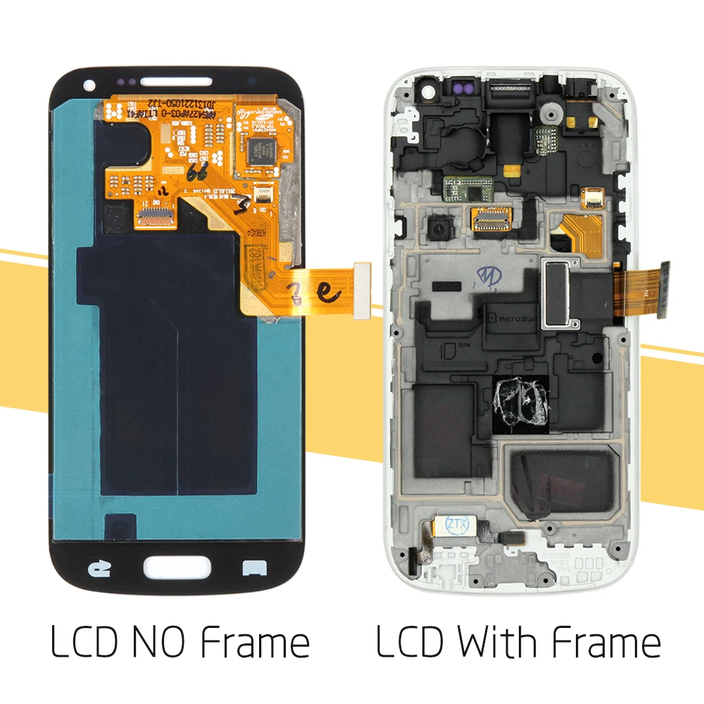 ЖК дисплей Sinbeda с рамкой экран 5 дюйма AMOLED для SAMSUNG GALAXY S4 Mini дигитайзер сенсорного