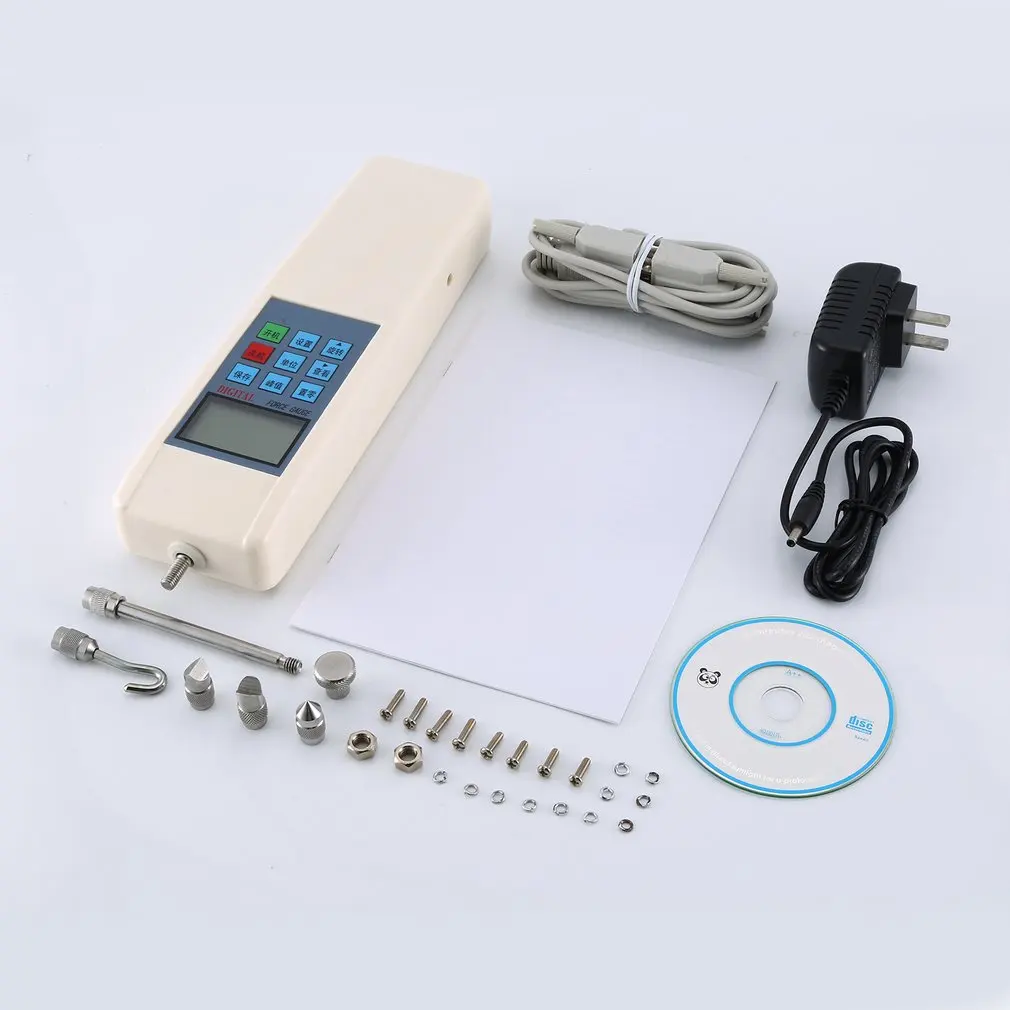 Цифровой толчок датчик силы тестер SH 500 измеритель тяги динамометр 100 V 240 давление