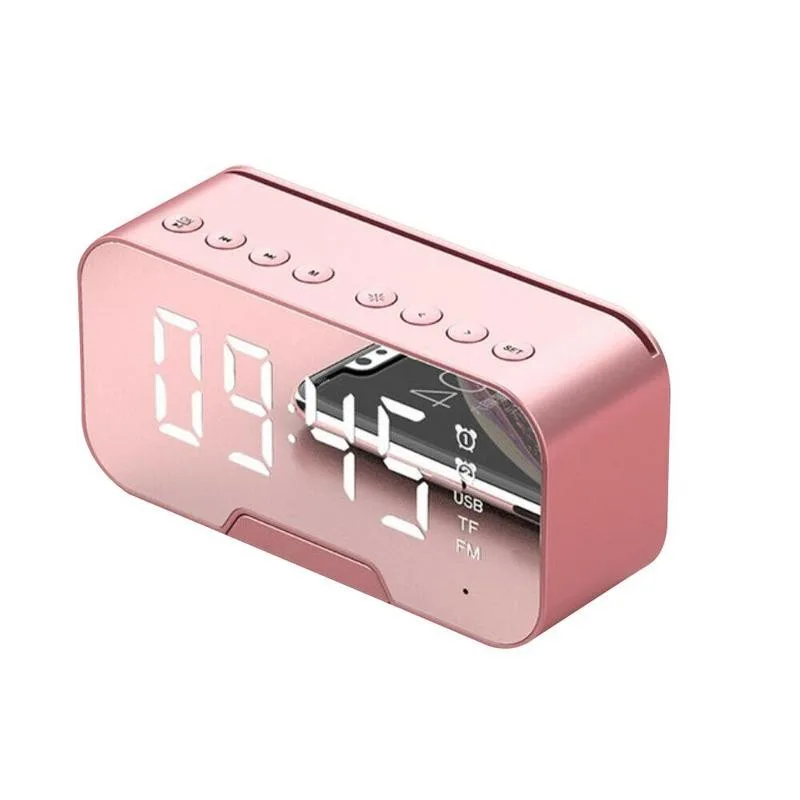 

Standard Version G10 Mirror Clock Wireless Bluetooth Support Screen Alarm LED FM Adjustable Digital Clock Brightness Clock K4N0