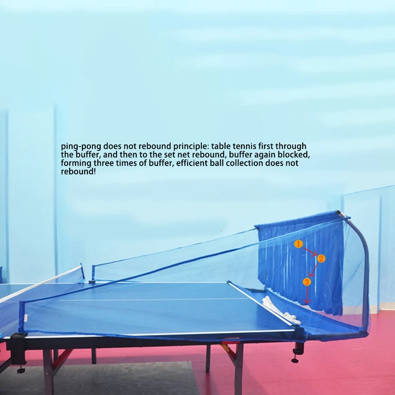 

Portable Table Tennis Ball Net Serve Machine Training Collection Net Ball Picker Collection Net Multi-Ball Net Rack