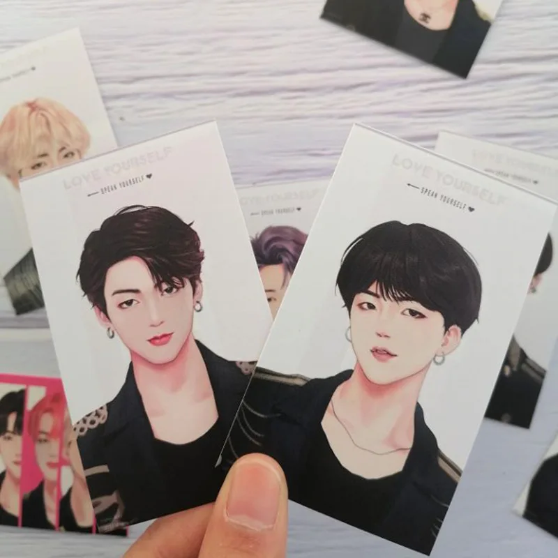 

Оптовая продажа Lomo Card Kpop Bangtan Boys новый альбом Love Yourself японский выпуск коллекционный постер Фотокарточка Lomo Card открытка