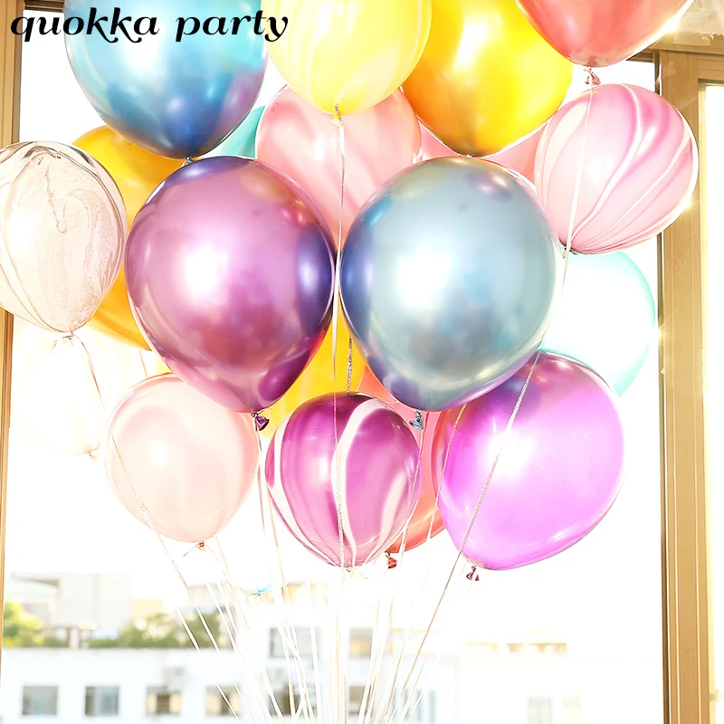 10 шт 12 ''воздушный шар мраморной расцветки Красочные воздушные шары Цвета