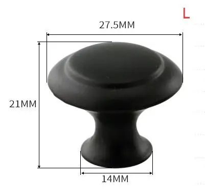27mm Black "~ 20" ручка из нержавеющей стали Диаметр 10 мм Т-образная прямая ручка ручки для дверца кухонного шкафа ящика Мебельная фурнитура - Цвет: 27mm Black