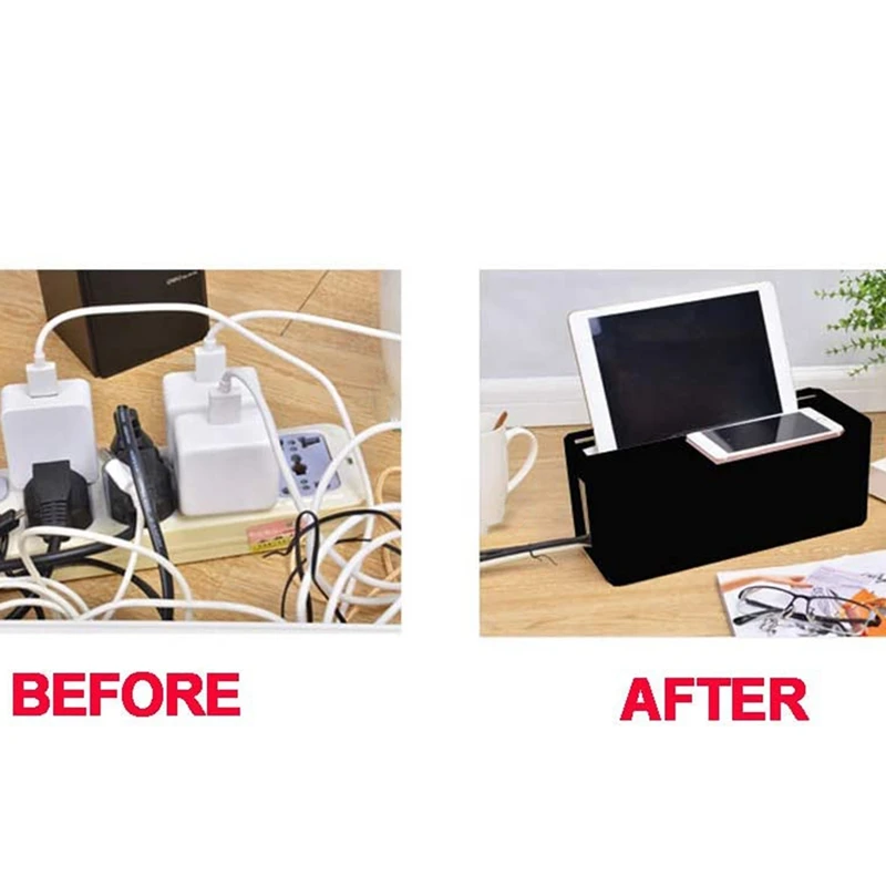 Cable Management Box for Desk and Power Strip Solutions(Black) | Электроника