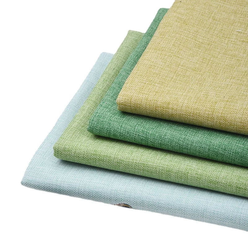

Width 145CM Thickening Pure Color Plain Fine Linen Cotton Dustproof Manual Diy Sofa Upholstery Cover Fabric By the Metre