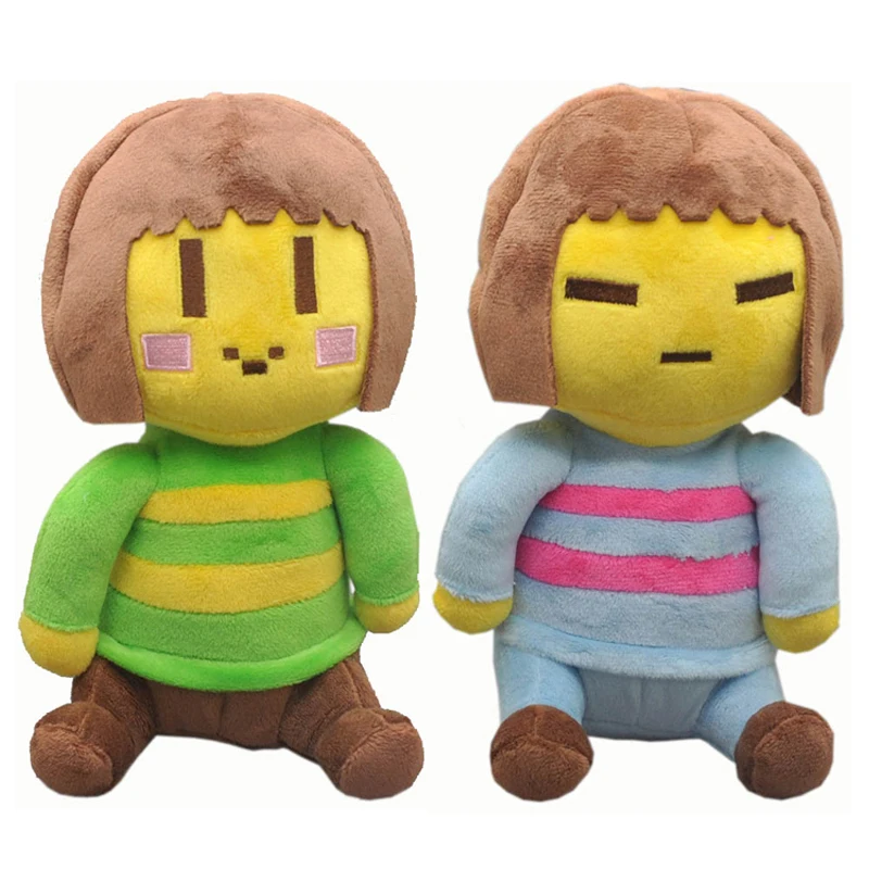 2 шт./лот 20 см Undertale Chara & Frisk плюшевые игрушки кукла плюшевая игрушка для девочек
