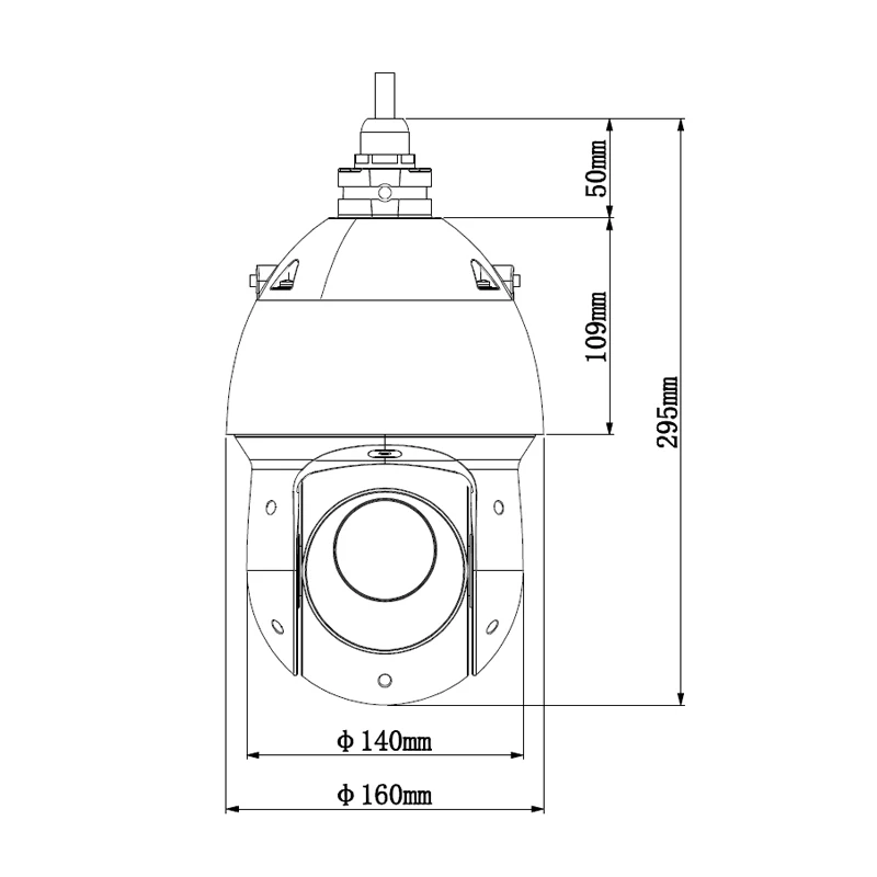 Оригинал Dahua 2MP 25x PTZ сетевая камера SD49225T HN Starlight IR H.265 скоростная купольная зум