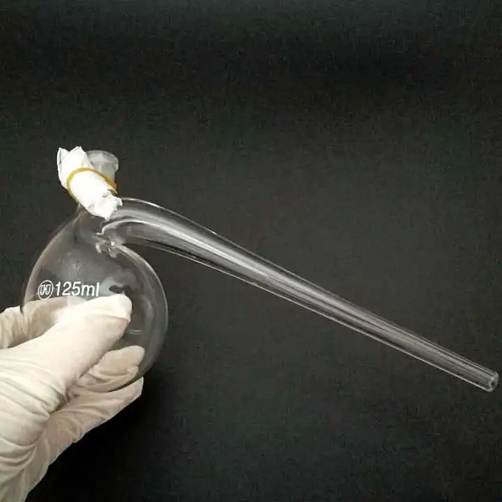 Бесплатная доставка лабораторная стеклянная ретортная колба 1 шт./лот 125 мл/250