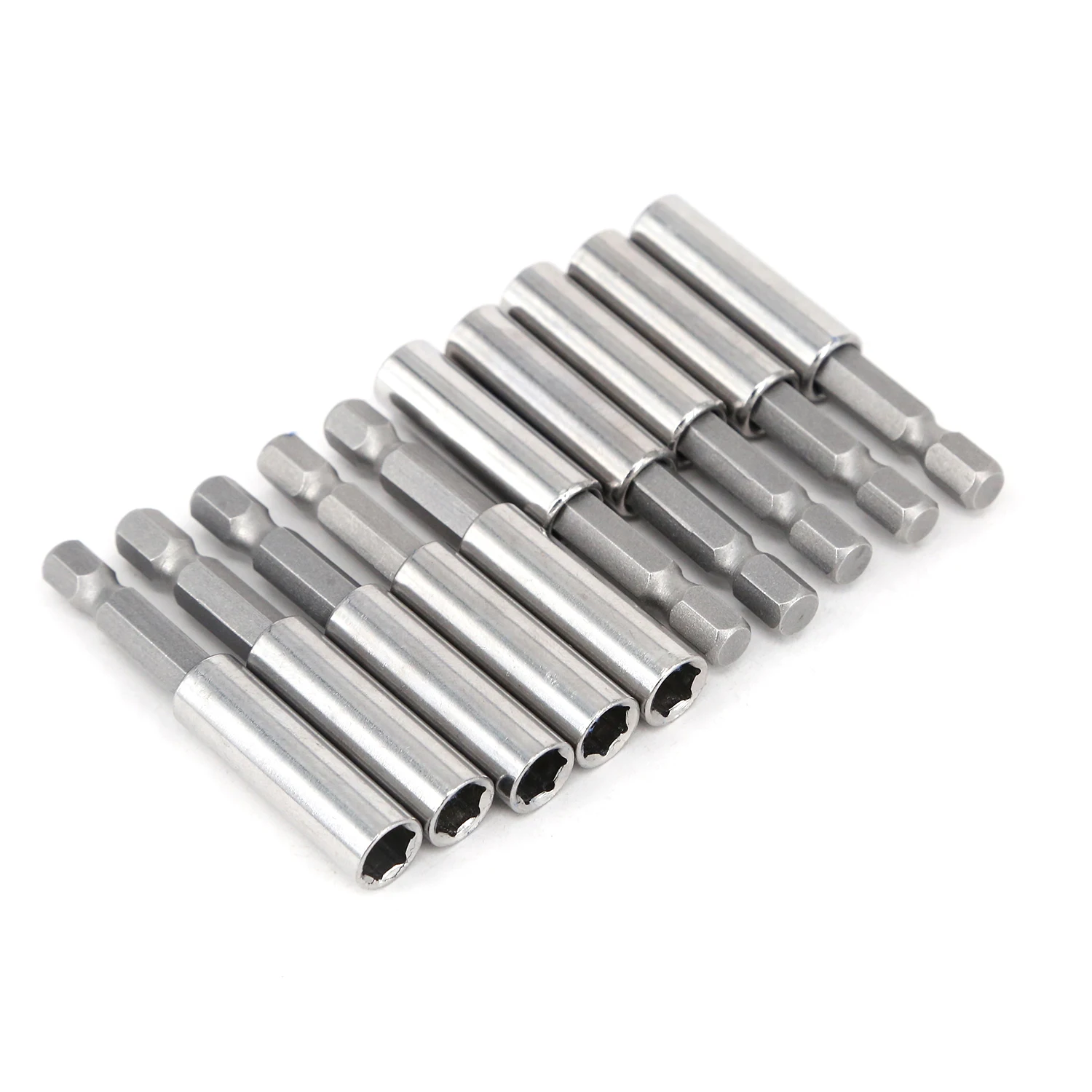 

10 Magnetic Extension Socket Drill Bit Holder 1/4 Hex Power Screwdriver Tools
