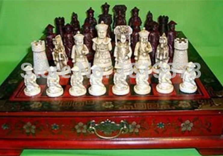 809 + коллекционные вещи винтажный 32 Шахматный набор с деревянным журнальным