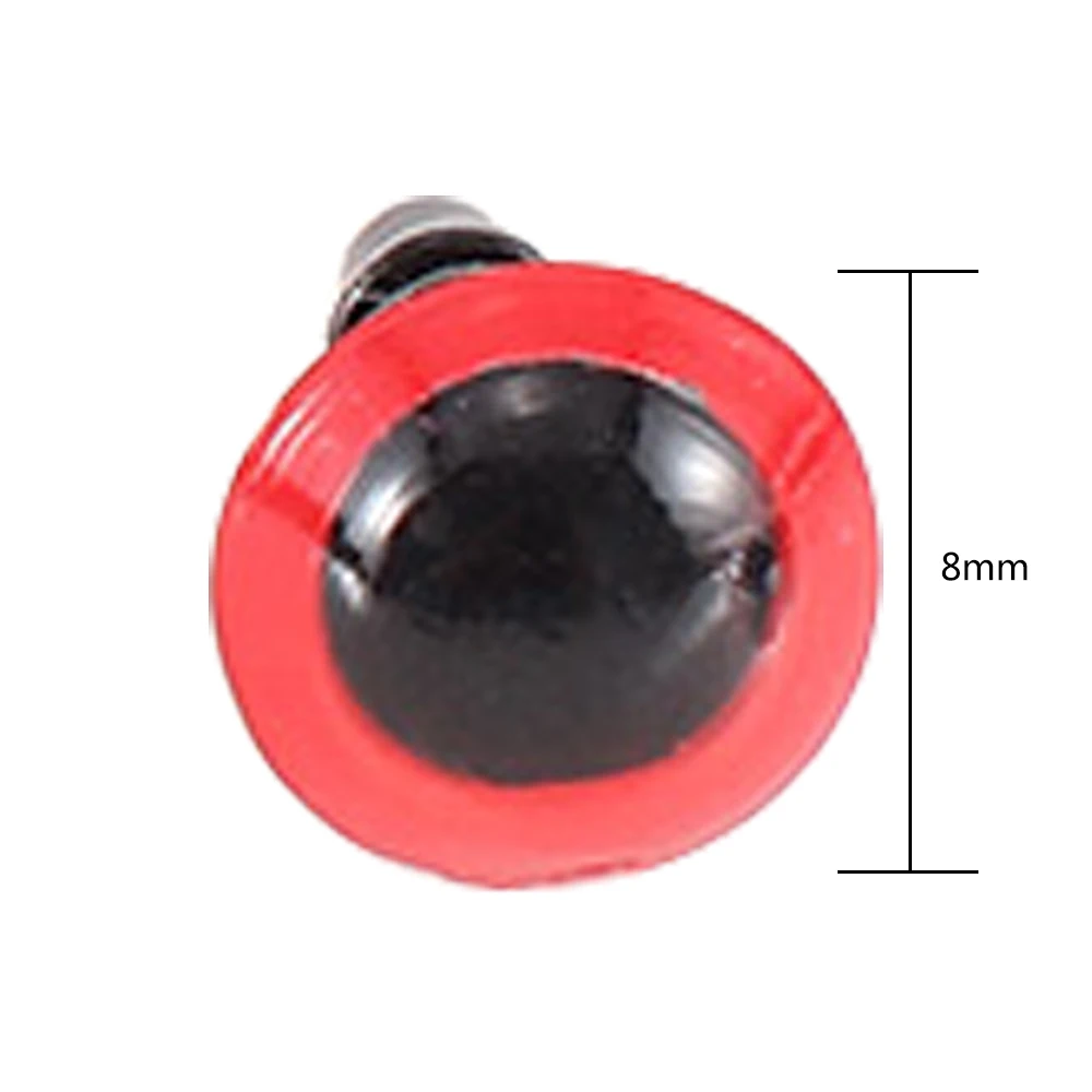 

Plastic 3D Glitter Eyes Safety Puppet Toy Plush Toy Color Doll Eyes for Crochet Stuffed Animal 8mm