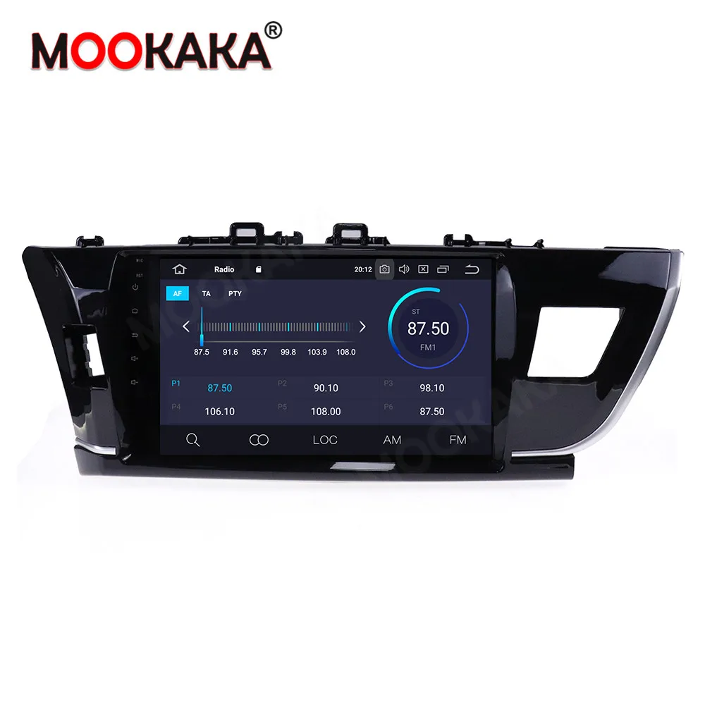 GPS навигатор радиоплеер для Toyota Corolla 2014 2015 2017 Android 10 0 мультимедийный автомобильный