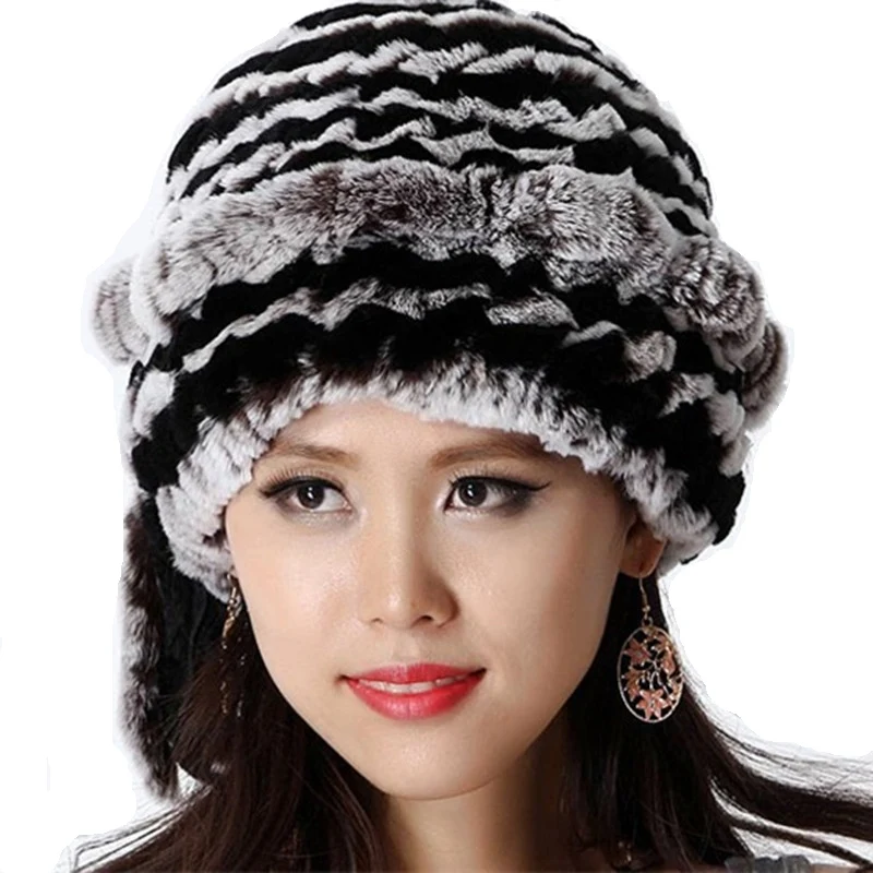 Осенне-зимние женские меховые шапки ручной работы | Аксессуары для одежды