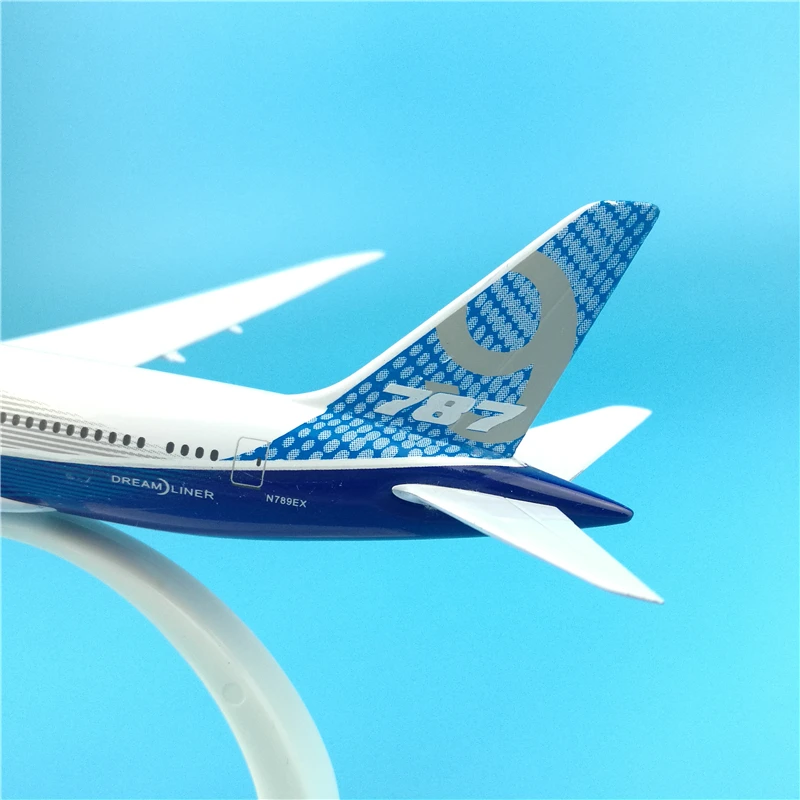 20 см Боинг 787-900 прототип металлического летательного аппарата модель самолета