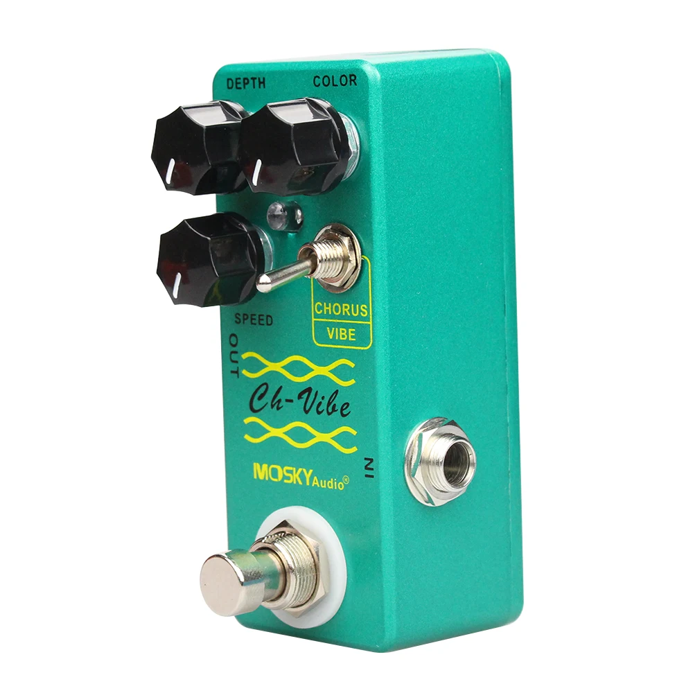 

Moskyaudio Guitar Pedal Electric Guitar Parts and Accessories Chorus Vibe Electric Guitar Processor for Musical Instruments