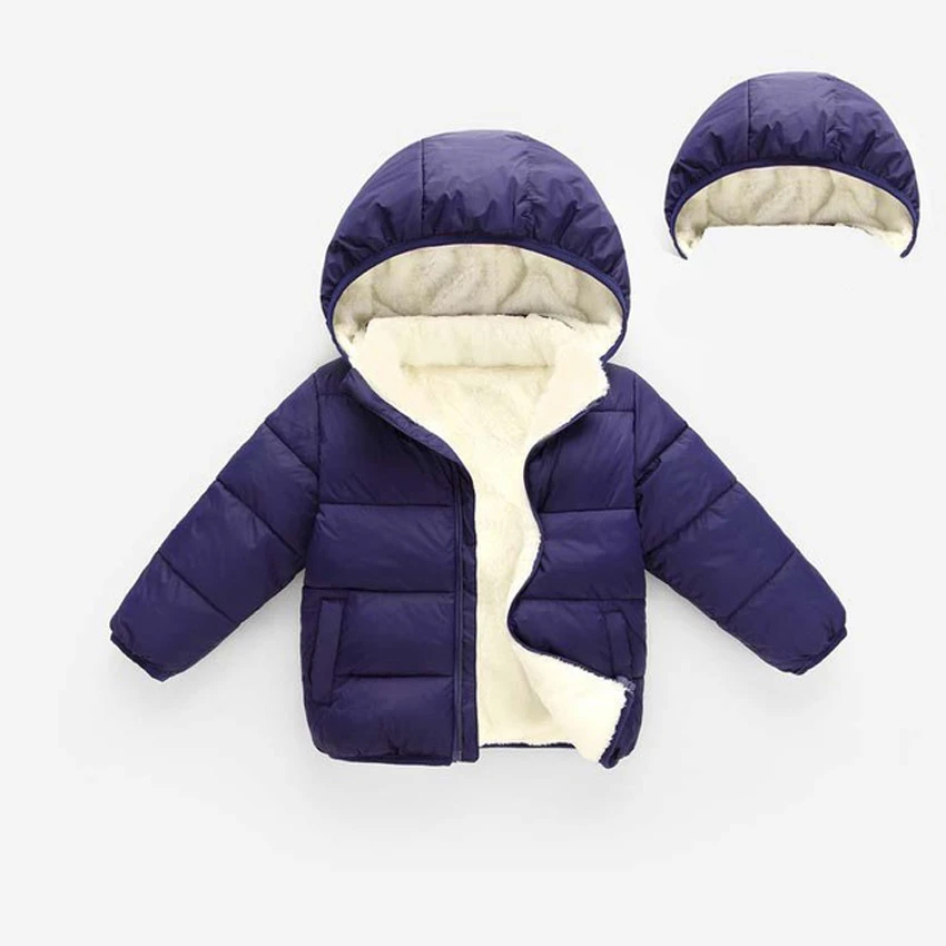 Baby Girls Jacket Autumn Winter Jacket For Girls Coat Kids Warm Hooded Outerwear Coat For Boys Coat Children Clothes YJ108