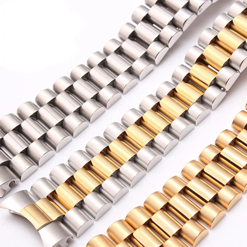 Ремешок металлический для часов Rolex DATEJUST складной браслет из нержавеющей стали