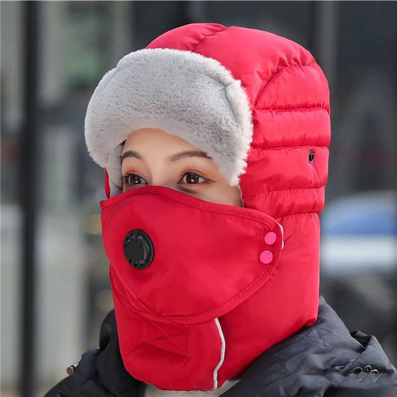 2020 Female Neck Warmer Autumn Winter Beanies Hats Mask Women Hat Cotton Set Beanie Ski Caps Woman | Аксессуары для одежды