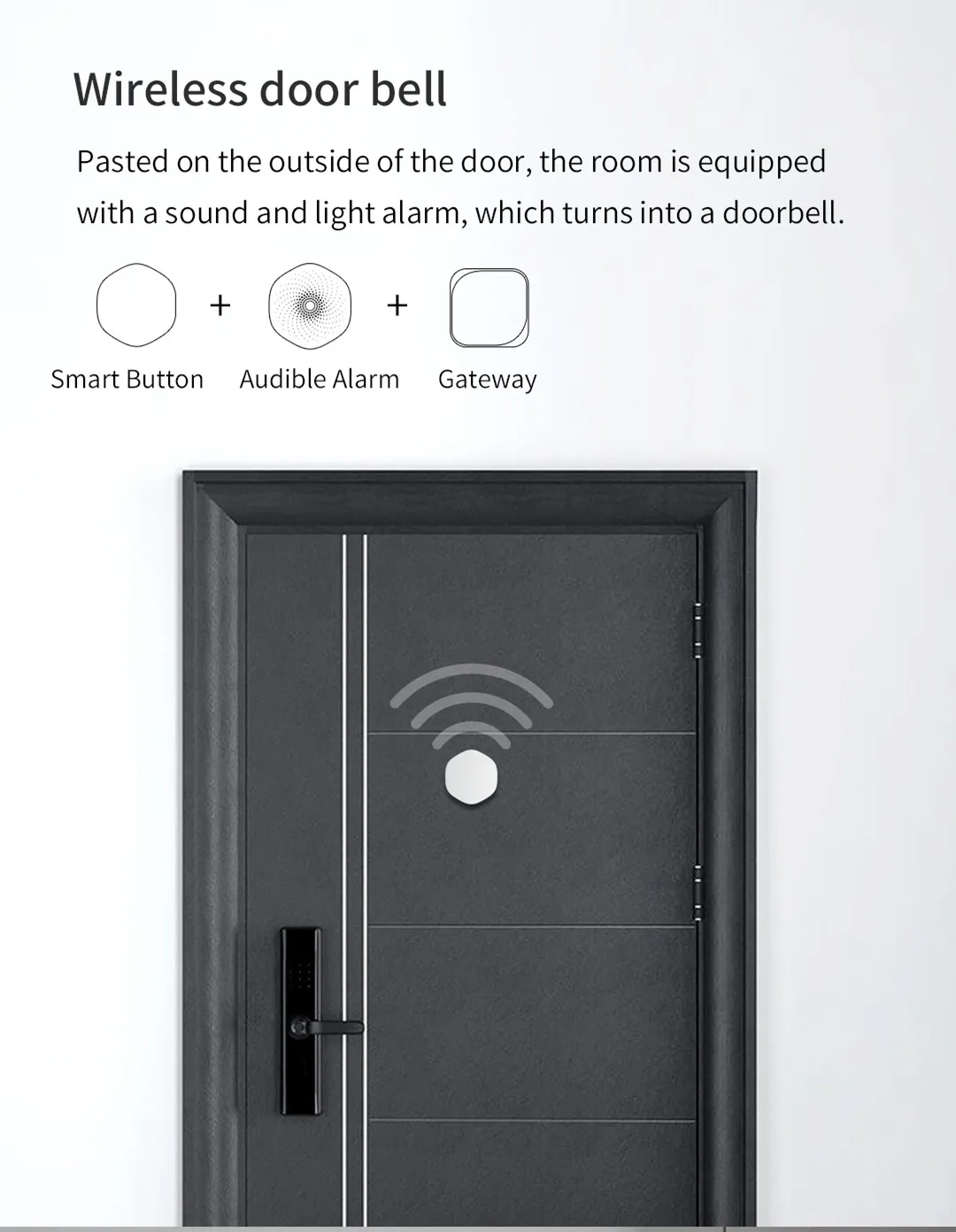 

Smart Wireless Switch Key Intelligent Application Remote Control Wireless Smart Button Multi-scene Linkage Need Gateway