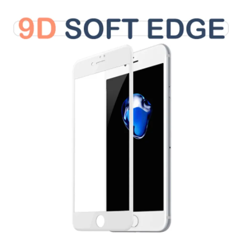 Закаленное стекло 9D с закругленными краями для iPhone 11 pro X XS защитное полным