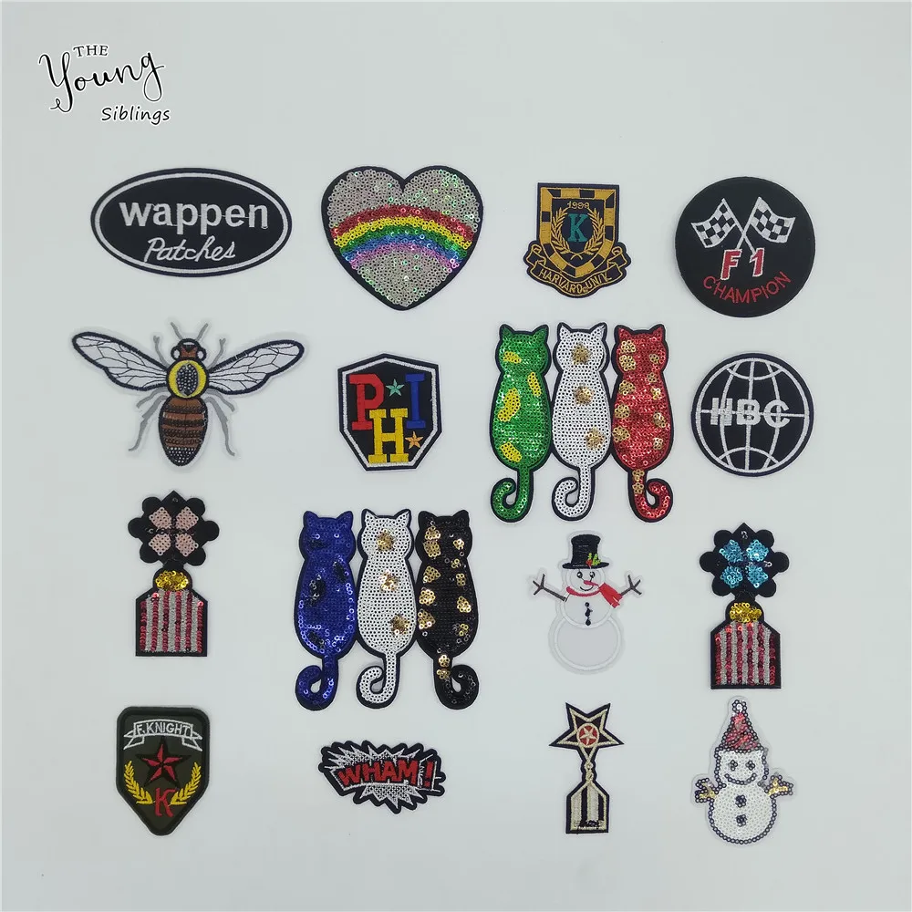 Новое поступление мультяшный термоклейкий патч аппликация для вышивания шитья