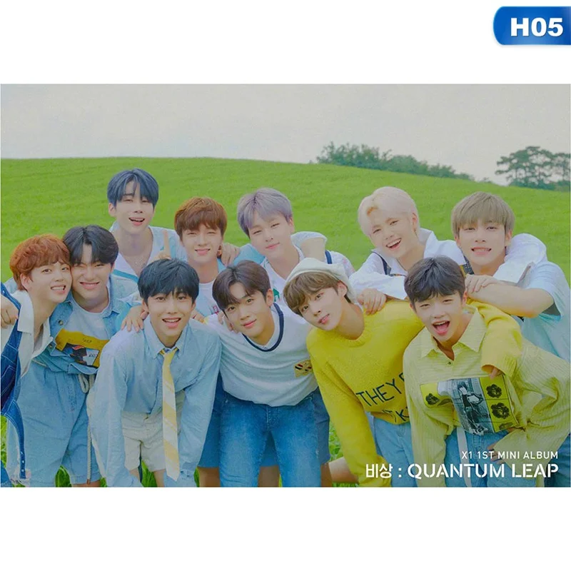 5 Kpop X1 поддержка рук баннерная ткань повесить плакат для фанатов коллекция подарок произвести один квантовый скачок флэш - Цвет: 5
