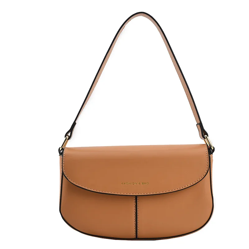 

PU Leather Small Tote Underarm bag 2021 Summer New High quality Women's Designer Handbag Purse Ins Chic Female Shoulder Bag