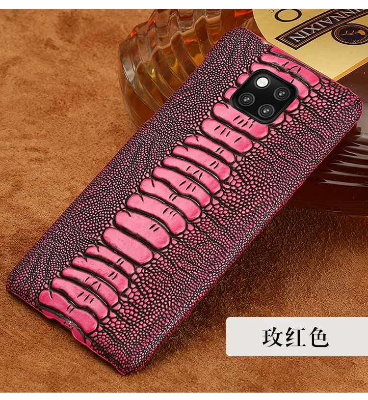 Чехлы для телефонов huawei P10 P20 P30 Lite mate 9 10 20 lite Pro Case Ostrich Foot текстурированное покрытие для Honor 8X9 10 V20 P Smart case