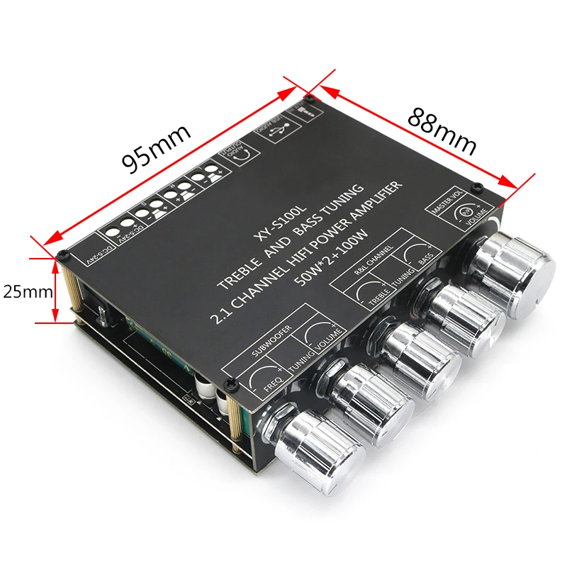 HIFI TPA3116 5 0 Bluetooth усилитель сабвуфера плата 50 Вт x2 + 100 2 1 каналов стерео динамик