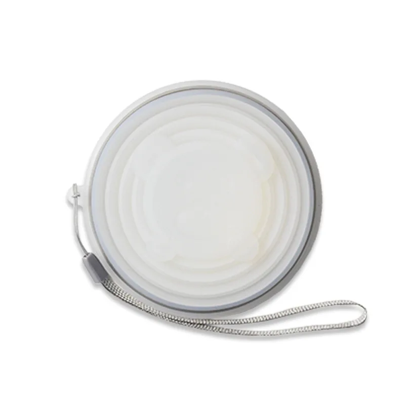 Складная кружка из силикагеля для путешествий с мультяшным рисунком переносная