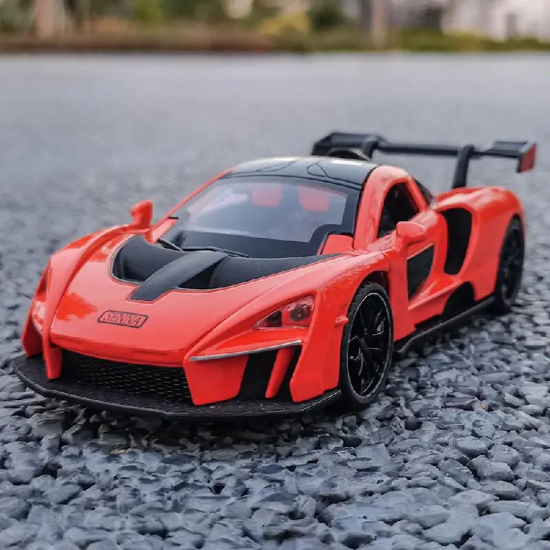 

Новинка 2021 1: 32 Furious Mclaren Snna фигурка акусто-оптический сплав отдача спортивная модель автомобиля игрушка украшение модель детская игрушка по...