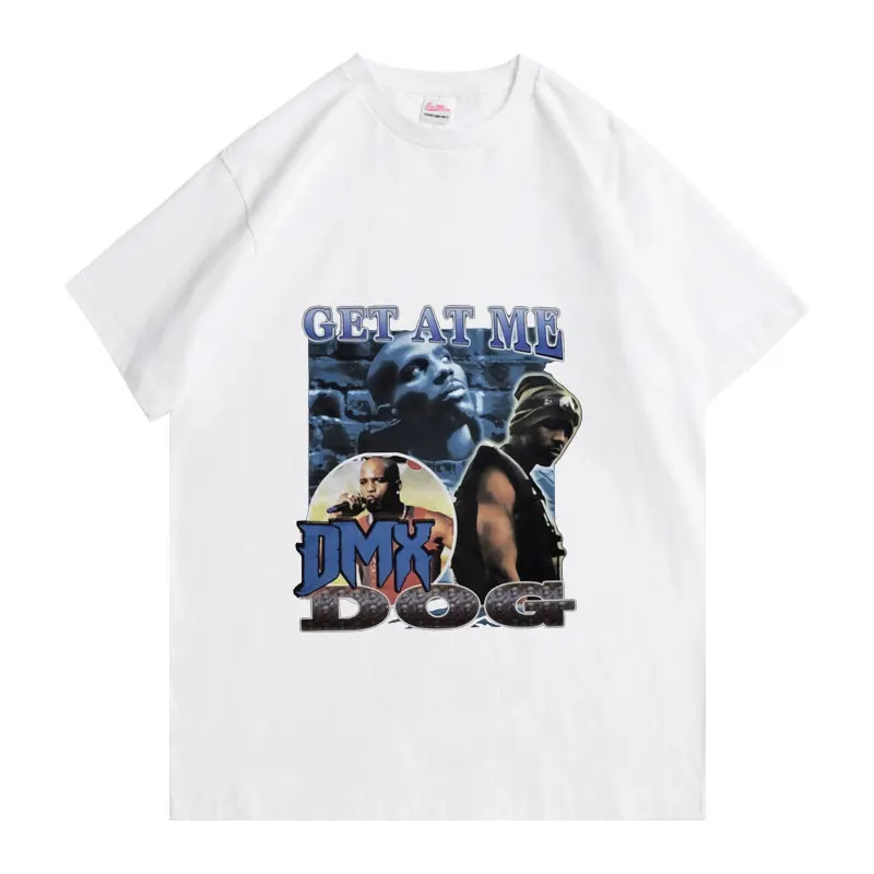 

Rapper Dmx Dog Tshirt Gte At Me Letter Print T Shirts Men Hip Hop Tee Summer New Harajuku All-Match T-Shirt Tops