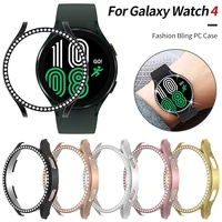 hollow pc diamond protector cover for samsung galaxy watch 4 3 classic case 42mm 46mm watch4 40mm 44mm 41mm 45mm slim bumper