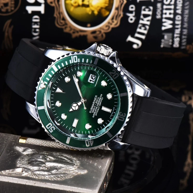 

Sports Casual Men's Watch Top Brand Luxury Running Rubber Band Quartz Wristwatch Luminous Waterproof Business Male Watches