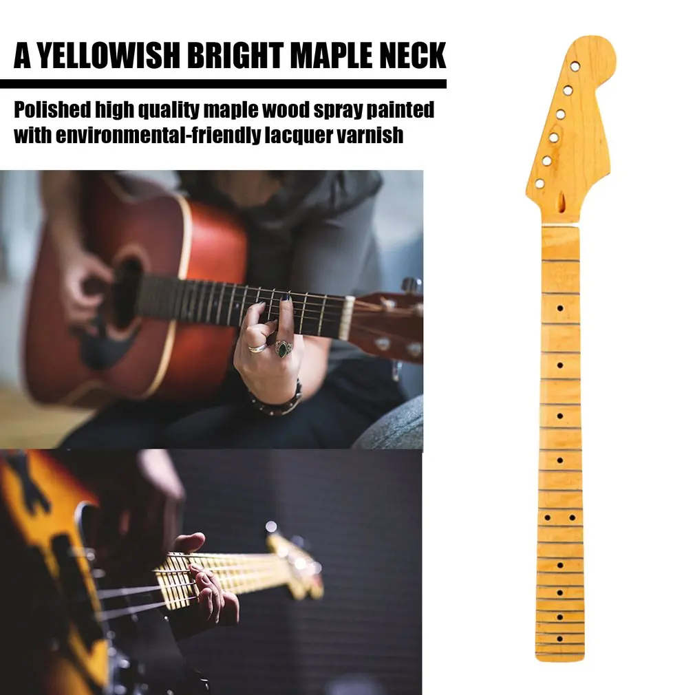 

Durable Maple Wood Replacement Maple Neck Fingerboard Dot Fret Suitable for ST Strat Electric Guitar