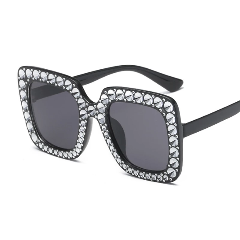 Новые брендовые дизайнерские Квадратные Солнцезащитные очки больших размеров
