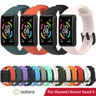 Сменный спортивный силиконовый ремешок для наручных часов, регулируемые ремешки для часов Huawei Band 6 honor band 6 huawai band 6 Pro