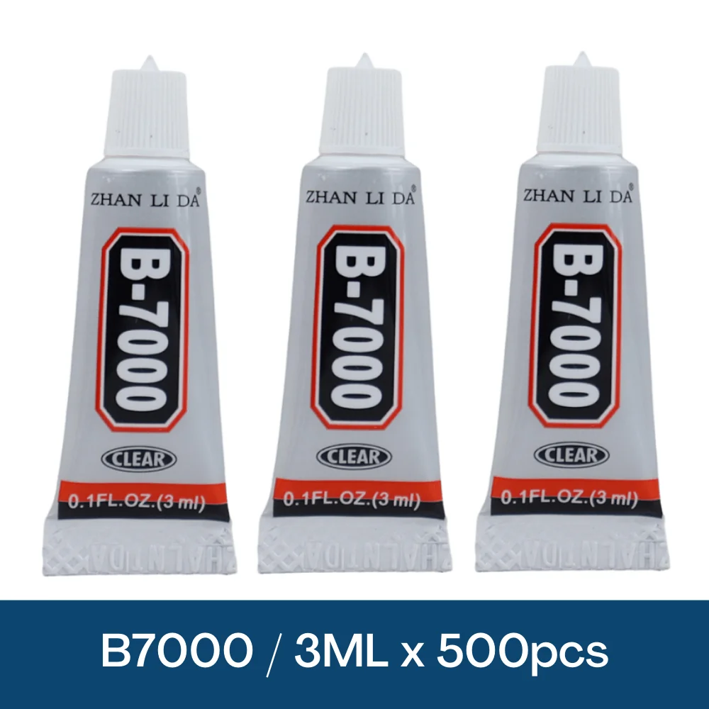 500PCS 3ML Zhanlida B7000 LCD Frame Repair Glue DIY Jewelry Glue Strong Adhesive Waterproof Liquid Good Quality Super Fast Glue