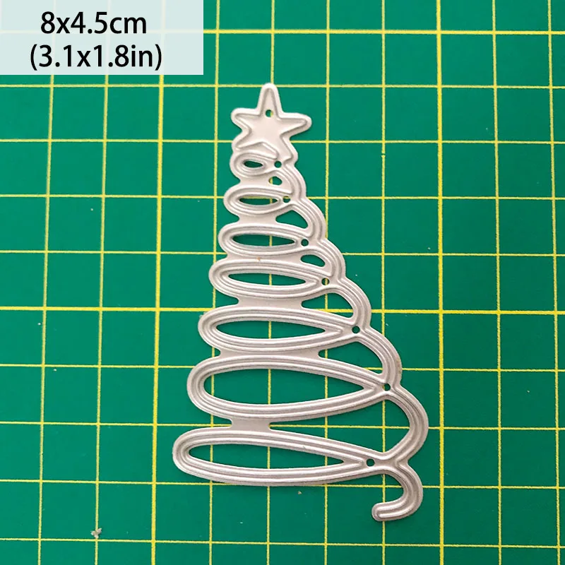 X-mas tree dies 1 шт.ножи для вырубки скрапбукинг FEESTIGO штампы для скрапбукинга рождество плашка скрапбукинг ножи для вырубки - Цвет: X-mas tree dies