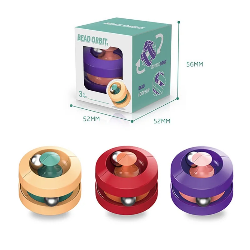 

Adult Decompression Toy Fingertip Metal Marble Creative Ball Orbit Spinning Top Antistress Fidget Spinner Fidget Toys