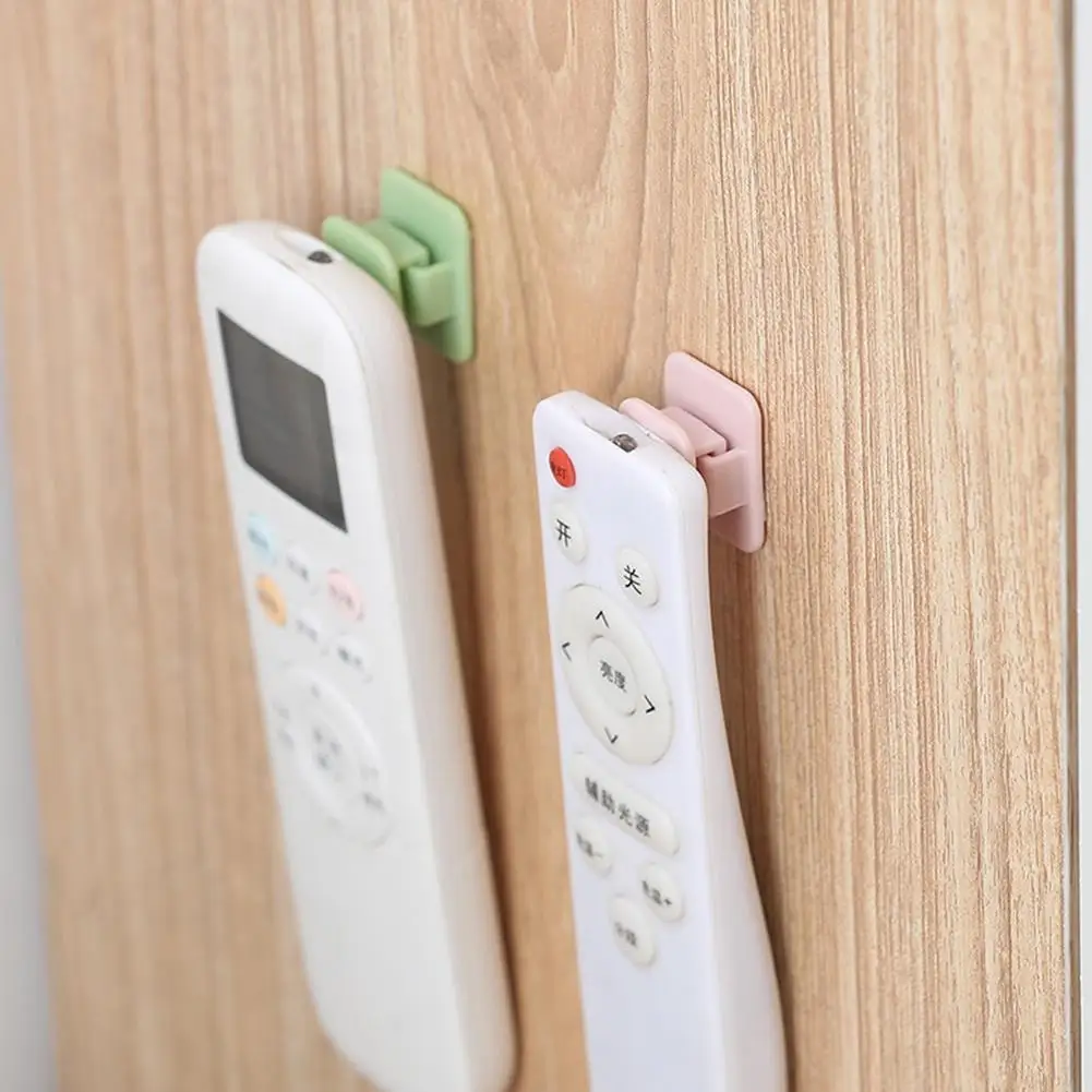 

Sticky Hook Set ABS Adhesive Tape Hanger Remote Control Holder Air For TV Conditioner Storage Wall 4pcs/set Controller Z3O3