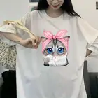 Женская летняя футболка с круглым вырезом и коротким рукавом, размеры до 150 кг