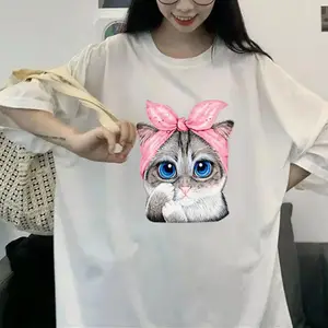 Женская летняя футболка с круглым вырезом и коротким рукавом, размеры до 150 кг