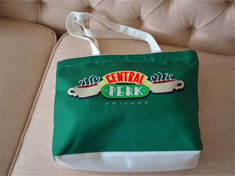 Холщовая Сумка через плечо для ТВ сериала Друзья Центральный Перк сумки покупок