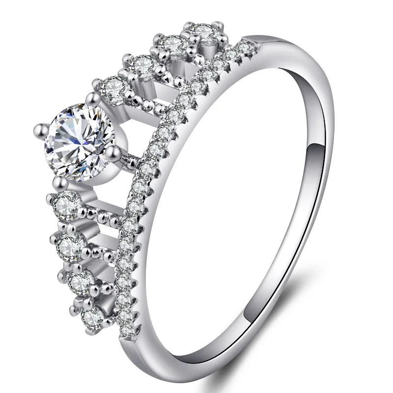 2018 корейский стиль серебряное Золото Цвет Ретро Хрустальная корона в форме