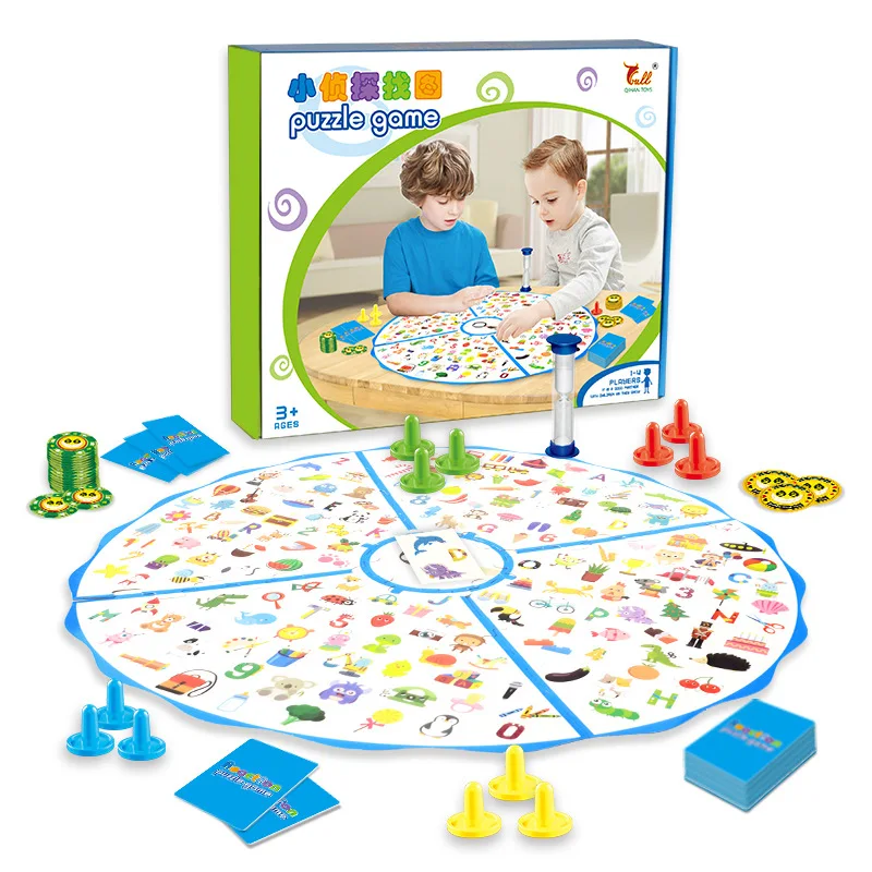 

Concentration Training Parent-Child Interaction Small Detective Find Pictures Memory Board Game 6-Year-Old Girl's Fancy Toy