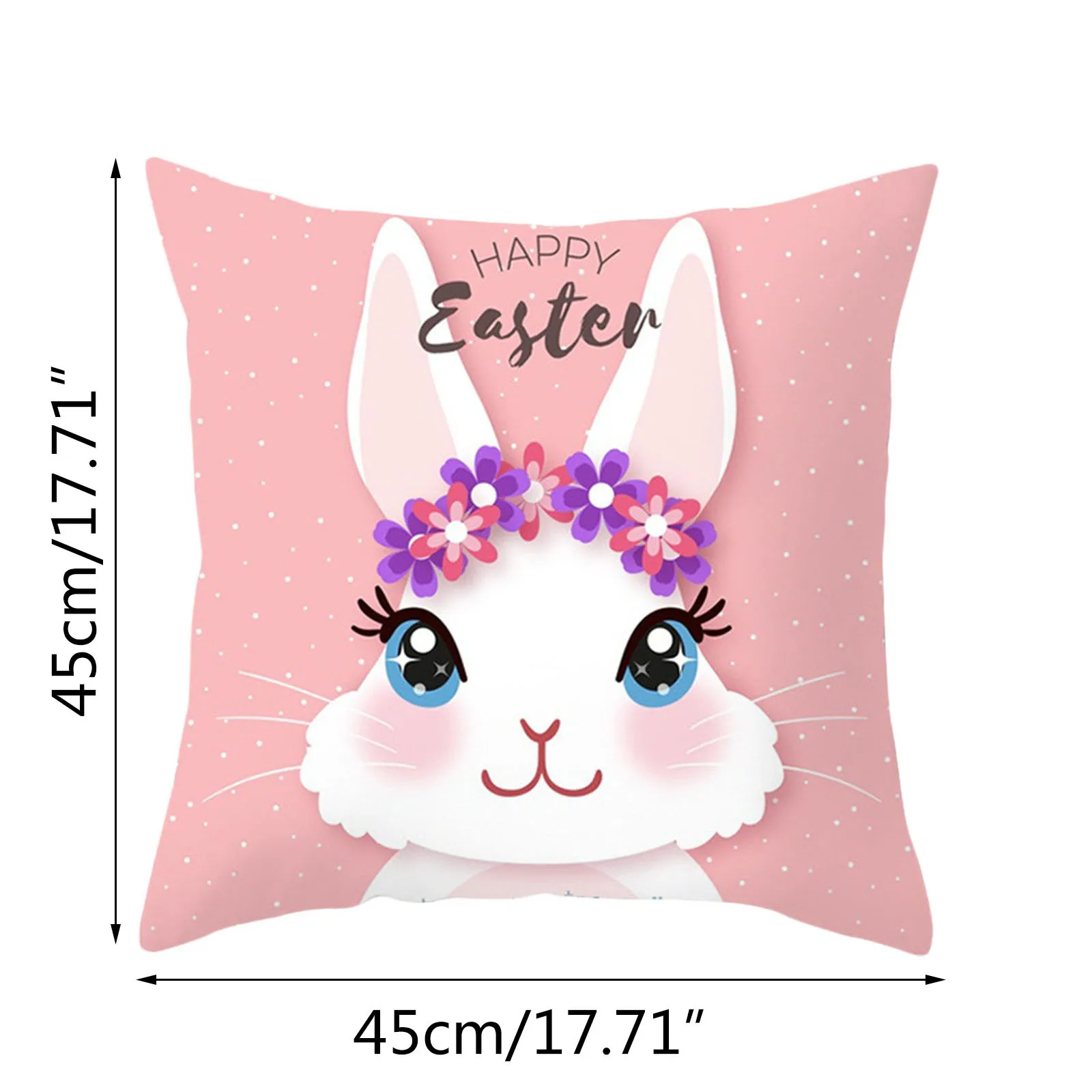 Милый Пасхальный кролик наволочка Декор милая фотография для дивана дома