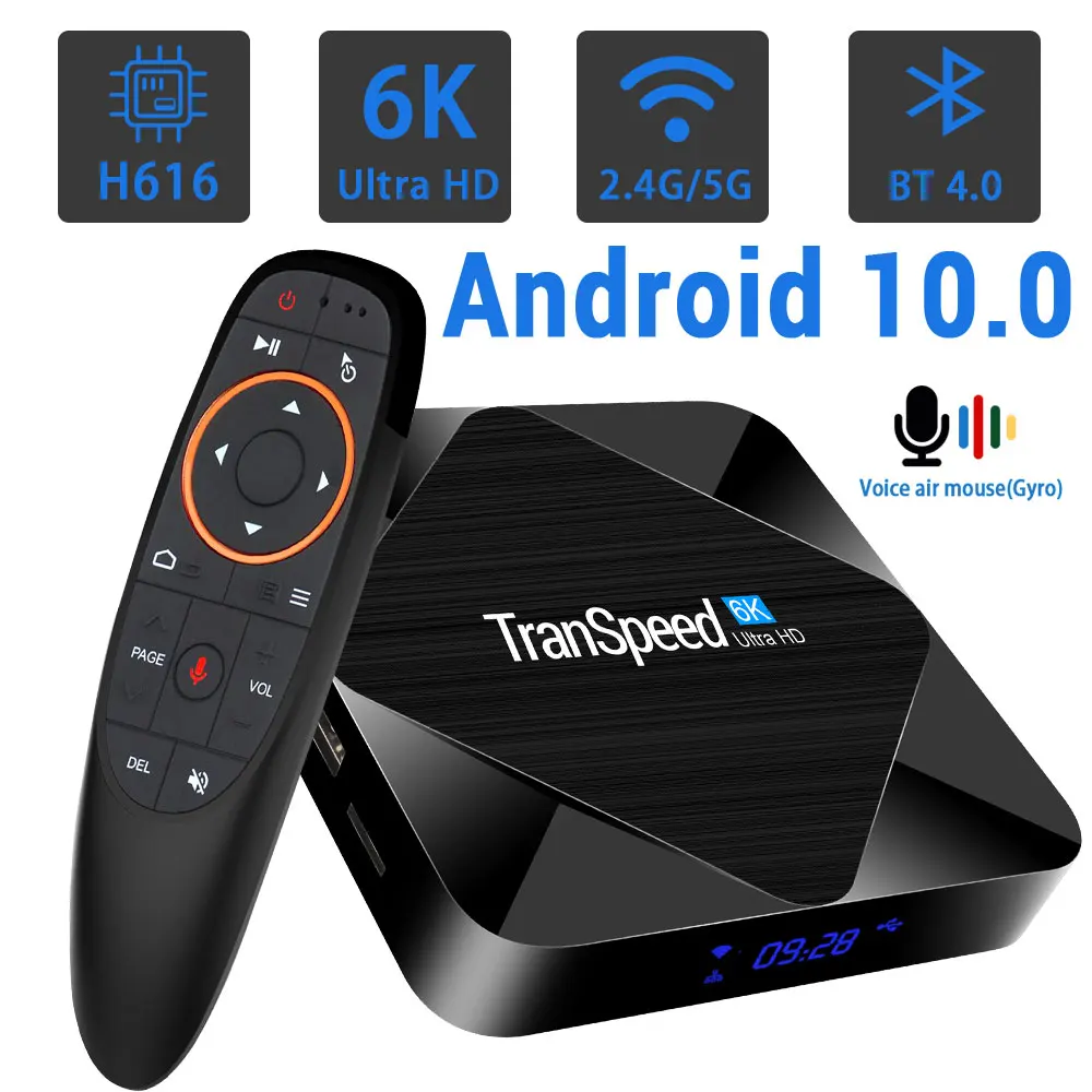 ТВ-приставка Android 2022 bluetooth 10 0G и 2 4G Wifi 6K 3D Youtube 5 8 P 4K 4 + 64/32 ГБ | Электроника