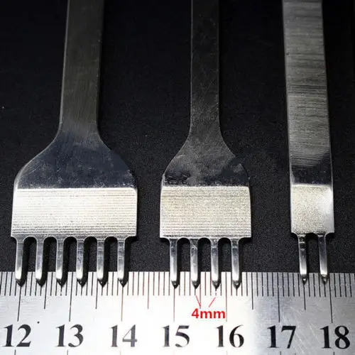 

1/2/4/6 дополнительный зубец кожа ремесленных инструментов для создания небольших отверстий для шнуровки для сшивания Перфоратор Инструмент ...